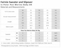Knitting Pattern - Peter Pan P1272 - Merino Baby DK - Fairisle Sweater & Slipover